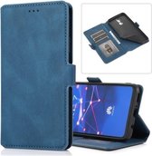 Voor Huawei Mate 20 Lite Retro Magnetische Sluiting Horizontale Leren Flip Case met Houder & Kaartsleuven & Fotolijst & Portemonnee (Marineblauw)