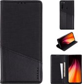 Voor Xiaomi Redmi Note 8T MUXMA MX109 horizontale flip lederen tas met houder en kaartsleuf en portemonnee (zwart)