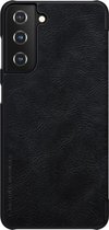 Samsung Galaxy S21 Plus Hoesje - Qin Leather Case - Flip Cover - Zwart