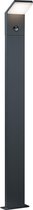 LED Tuinverlichting - Buitenlamp - Nitron Pearly XL - Staand - Bewegingssensor - 9W - Mat Zwart - Aluminium
