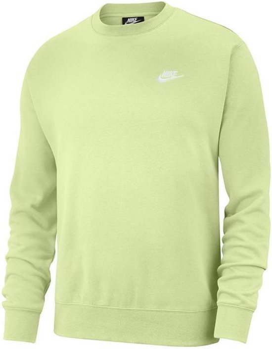 Nike Sportswear Club Crew heren casual sweater lime groen | bol.com