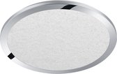 LED Plafondlamp - Nitron Ceaniry - Opbouw Rond 24W - Spatwaterdicht IP44 - Dimbaar - Warm Wit 3000K - Glans Chroom