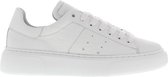 Tango | Alex 2-a white leather sneaker print - white sole | Maat: 40