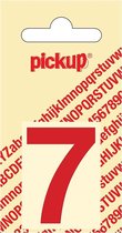 Pickup plakcijfer Helvetica 40 mm - rood 7