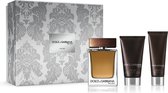 Dolce & Gabbana The One for Men Giftset - 100 ml eau de toilette spray + 75 ml aftershave balm + 50 ml showergel - cadeauset voor heren