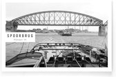 Walljar - Spoorbrug '55 - Zwart wit poster