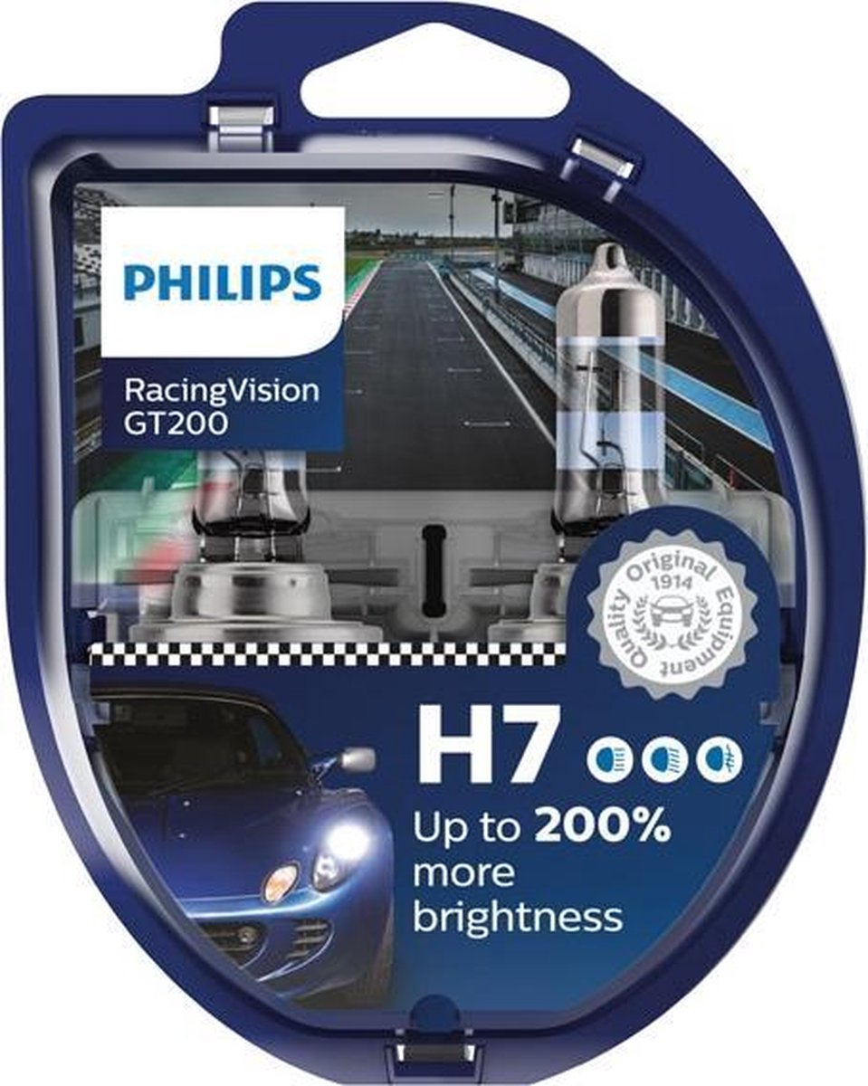 Philips Reservelamp Auto H7 Racing Vision 55w 12v Transparant
