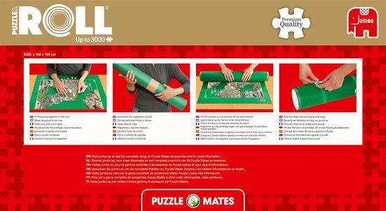 Jumbo Puzzle & Roll Puzzelrol 1000 tot 3000 Stukjes - 150x100cm - Puzzelmat - Jumbo