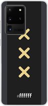 6F hoesje - geschikt voor Samsung Galaxy S20 Ultra -  Transparant TPU Case - Ajax Europees Uitshirt 2020-2021 #ffffff