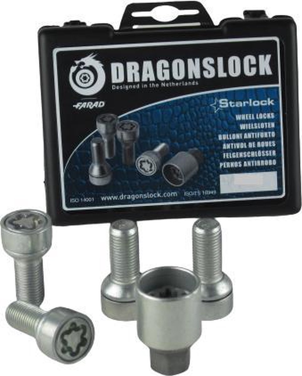 Dragonslock Velgenslot - Wielslot Set Audi TT Spider Van Elk Bouwjaar - Verzinkt - Beste Keus