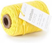 Vivant Cord Coton fin jaune - 50 mètres 2MM