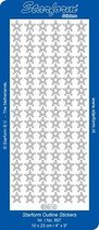 Starform Stickers Christmas Stars 5: Small (10 PC) - Silver - 0857.002 - 10X23CM