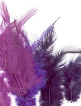 Creative Feathers 8,5-15cm 15pcs purple