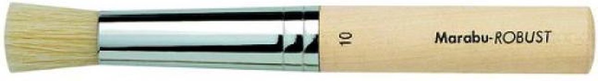 Robust Witte ronde borstel - Raille 10