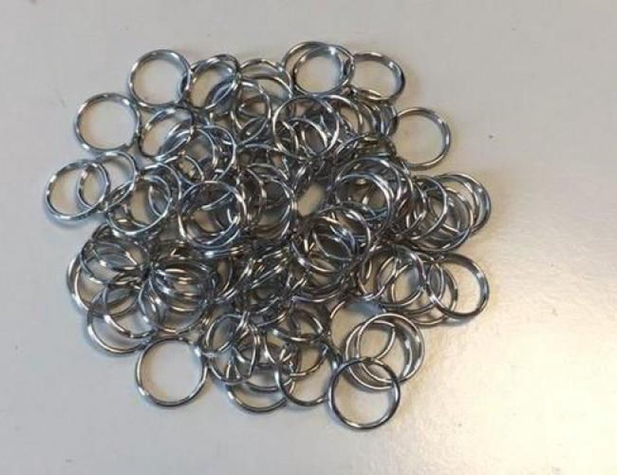 Split ringen - 23mm – Zilver – 100 Stuks Value Pack