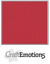 CraftEmotions linnenkarton 100 vel kersen rood Bulk LHC-30 A4 250gr