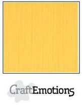 CraftEmotions linnenkarton 100 vel goudgeel Bulk LC-22 30,5x30,5cm 250gr