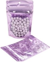 Stazakken Transparant/Lavendel 10,2x6x15,2cm | 57 gram (100 stuks)