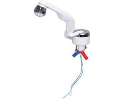 Barwig 20000-230 1-greeps mengkraan Slangaansluiting 10 mm Wit, Chroom