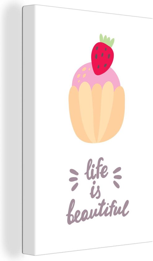 Illustration Avec La Citation La Life Est Belle Et Une Patisserie 40x60 Cm Tirage Bol Com Illustration Avec La Citation La Life Est Belle Et Une Patisserie 40x60 Cm Tirage Bol Com