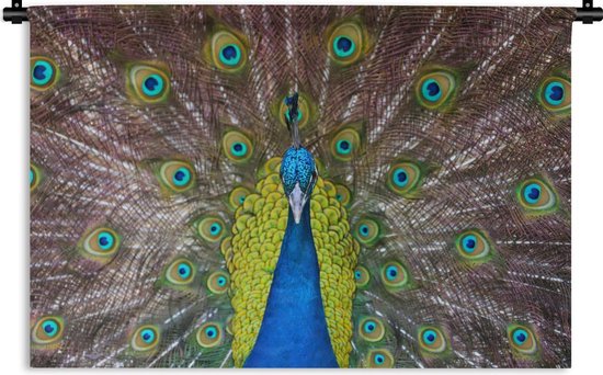 Tapisserie - Tapisserie - Paon - Ressorts - Yeux - 120x80 cm - Tapisserie