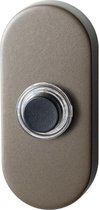 GPF9826.A3.1104 deurbel met zwarte button ovaal 70x32x10 mm Mocca blend