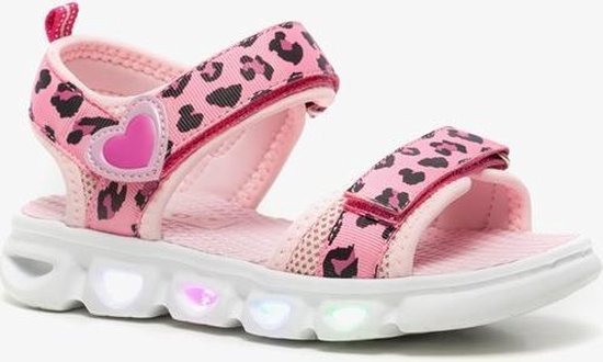 Blue Box meisjes sandalen met lichtjes - Roze - Maat 31 | bol.com