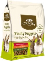 Burgess country value fruity nuggets rabbit - 1,5 kg - 1 stuks