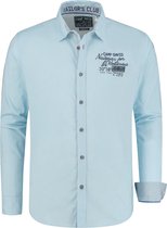 Camp David ® Shirt met gestreepte banden op de mouwen, lichtblauw