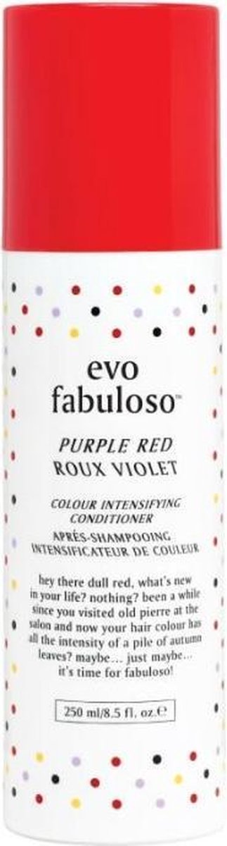 Evo Fabuloso Purple Red Colour Intensifying Conditioner 250ml - Conditioner voor ieder haartype