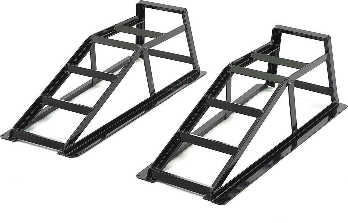 HBM 2000 Kg. Oprijbokken Set Voor Auto 800 x 201 x 200 mm.