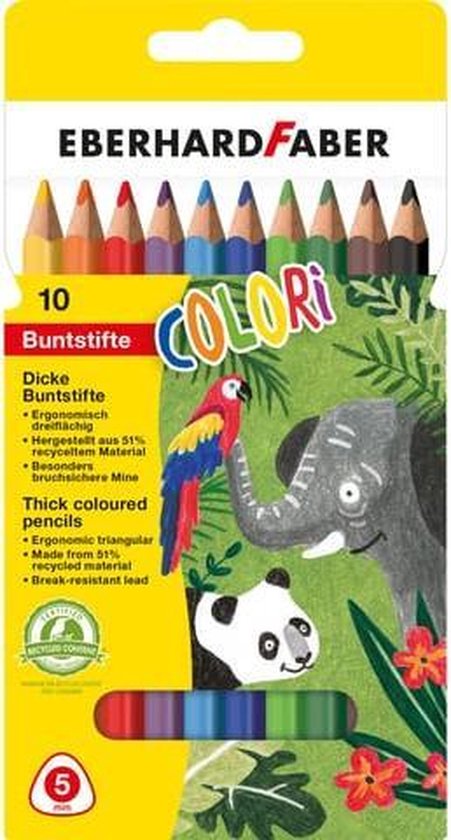 EBERHARD FABER Feutre double COLORI, étui carton de 10 EBERHARD FABER Feutre double COLORI, étui carton de 10