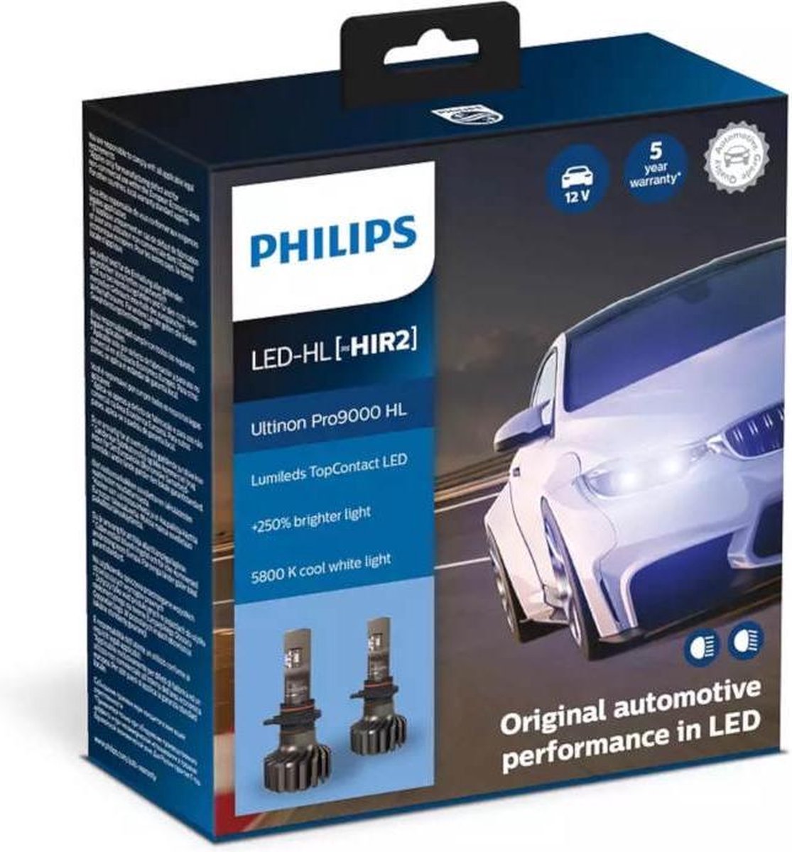 Philips Ultinon Pro9000 LED HiR2 / 9012 11012U90CWX2