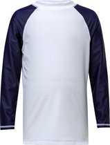 Snapper Rock - UV Zwemshirt - Wit/Donkerblauw - maat 128-134cm