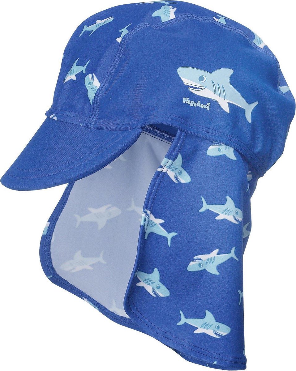 Playshoes UV zonnepetje Kinderen Shark - Blauw - Maat 49cm