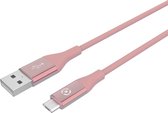 USB-Kabel Type-C, 3 meter, Roze - Siliconen - Celly | Feeling