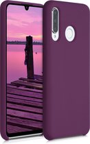 kwmobile telefoonhoesje voor Huawei P30 Lite - Hoesje met siliconen coating - Smartphone case in bordeaux-violet