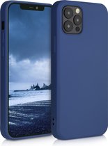 kwmobile telefoonhoesje voor Apple iPhone 12 / 12 Pro - Hoesje voor smartphone - Back cover in marineblauw