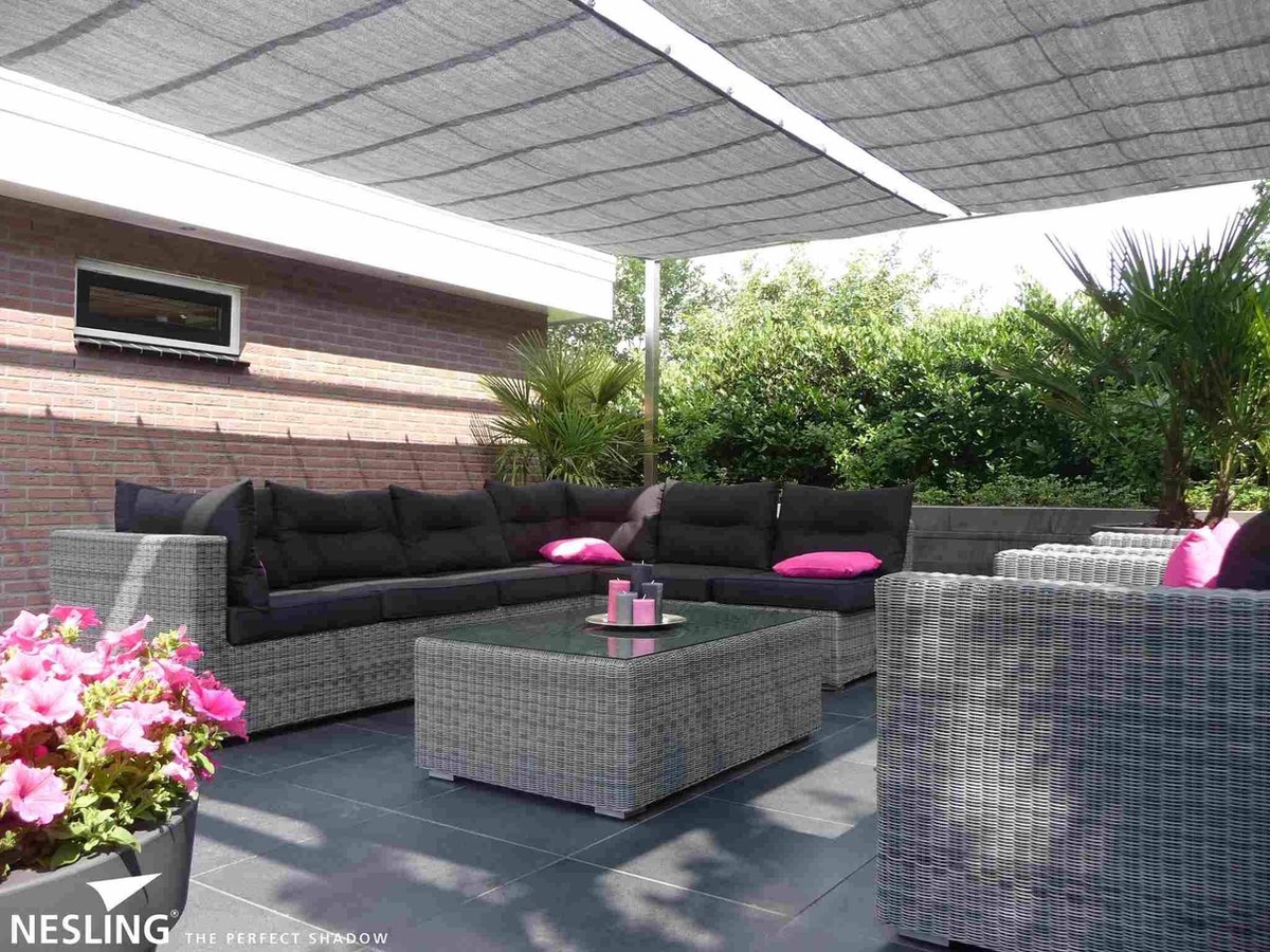 Nesling Voile d'ombrage rétractable, B200xL300cm, Anthracite