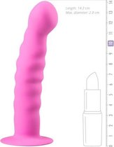 Siliconen dildo met zuignap - Roze - Roze - Sextoys - Dildo's  - Dildo - Dildo Anaal