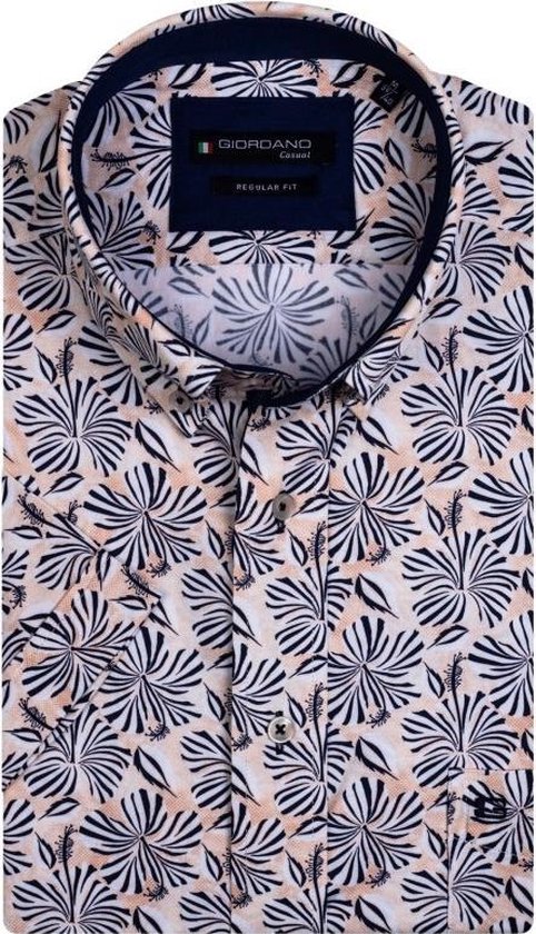 Kurzärmeliges Hawaiihemd aya-dunkelorange blumenmuster für Herren | DE Kurzärmeliges Hawaiihemd aya-dunkelorange blumenmuster für Herren | DE