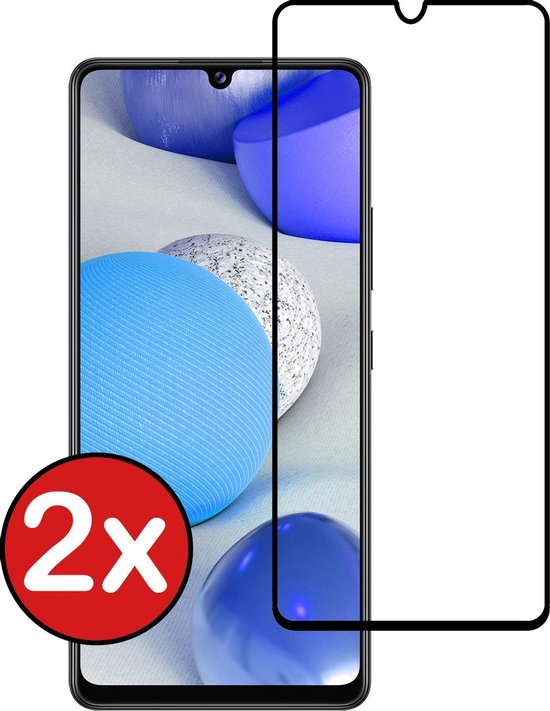 Screenprotector Geschikt voor Samsung A42 Screenprotector Glas Gehard Tempered Glass Full Cover - Screenprotector Geschikt voor Samsung Galaxy A42 Screen Protector Screen Cover - 2 PACK