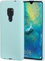 GOOSPERY SOFT FEELING Effen kleur Dropproof TPU beschermhoes voor Huawei Mate 20 (groen)