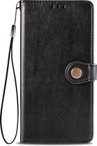 Samsung Galaxy S20 FE Hoesje - Mobigear - Snap Button Serie - Kunstlederen Bookcase - Zwart - Hoesje Geschikt Voor Samsung Galaxy S20 FE