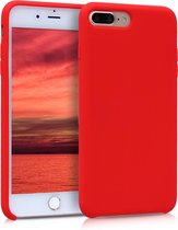 kwmobile telefoonhoesje geschikt voor Apple iPhone 7 Plus / iPhone 8 Plus - Hoesje met siliconen coating - Smartphone case in rood