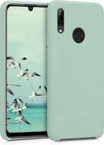 kw étui pour téléphone portable pour Huawei P Smart (2019) - Étui avec revêtement en silicone - Étui pour smartphone en vert menthe mat