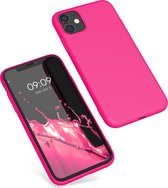 kwmobile telefoonhoesje geschikt voor Apple iPhone 11 - Hoesje voor smartphone - Back cover in neon roze