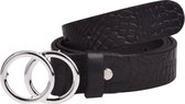 Elvy Fashion - Belt 25842 Croco - Black Silver - Size 105