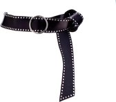 Elvy Fashion - Rivets Belt Women 40378 - Black Silver - One Size