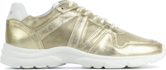 HABOOB Vrouwen Leren Lage sneakers / Damesschoenen 6798 - Goud - Maat 38 |  bol.com